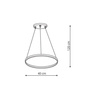 Ring lampa wisząca mała czarna 3000K (LP-909/1P S BK) - Light Prestige