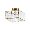 Kwadratowy plafon Vetro złoty 1xE27 (LP-2910/1C GD square) - Light Prestige