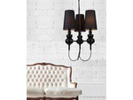 Lampa wisząca BAROCO 3 (AD-7121S-3BK - Azzardo) - żyrandol