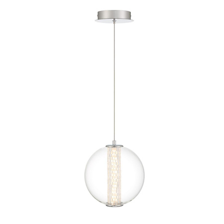 Lampa wisząca Atomo - 1 źródło światła - Polerowany chrom (QN-ATOMO-1P-PC) - Quintiesse