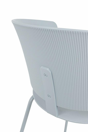 Krzesło GARRET jasnoszare -               polipropylen, metal (ARM-001.GREY) - King Home