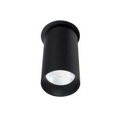 MAXLIGHT H0127 LAMPA SUFITOWA HALO D BLACK PODTYNKOWA

