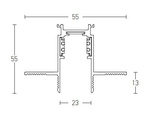 TRIMLESS CURVED TRACK D600MM BLACK (22091 Zambelis) - Zambelis