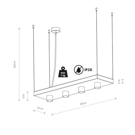 Lampa wisząca PLANT (9381) - Nowodvorski