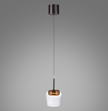 Lampa wisząca na pilota i aplikację, z płynną regulacją wysokości Q-KON MIEDZIANY (2741-20) - Paul Neuhaus