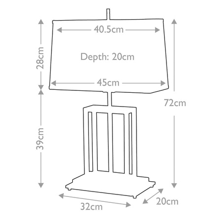 Lampa stołowa Atlas (ATLAS-TL) - Elstead Lighting