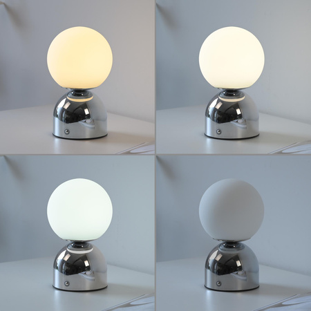 RUDI LAMPA STOŁOWA CHROM (19218-17) - Paul Neuhaus