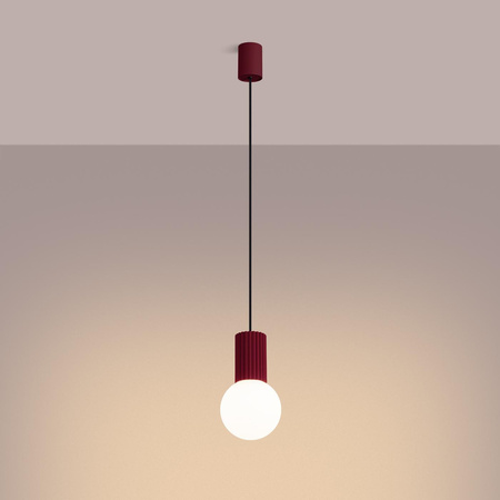 Lampa wisząca HALO 1 burgund (SL.1749) - Sollux Lighting