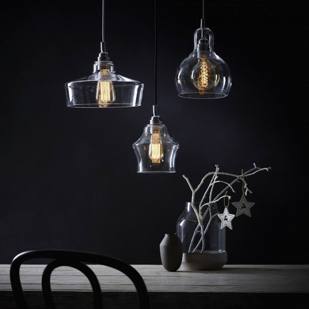 Lampa wisząca LONGIS II  przewód czarny (10134109) - KASPA - żyrandol