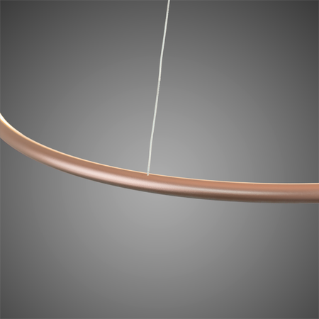 Lampa wisząca Ledowe Okręgi No.1 Φ60 cm in 3k miedziana ściemnialna Altavola Design (LA073/P_60_in_3k_copper_dimm) - ALTAVOLA DESIGN