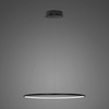 Lampa wisząca Ledowe Okręgi No.1 40cm3k 21W czarna (LA073/P_40_in_3k_21W_black) - ALTAVOLA DESIGN