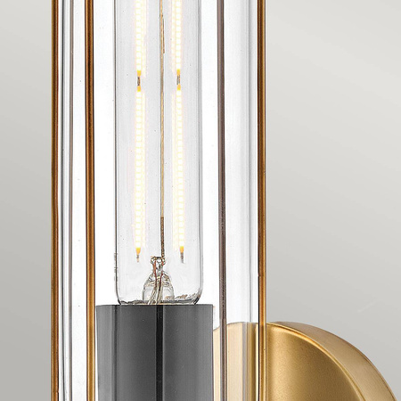 Kinkiet do łazienki Masthead - 1 źródło światła - Stary mosiądz & Czarny (HK-MASTHEAD1-HBBK) - Hinkley