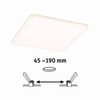 Panel bezramkowy Veluna VariFit IP44 20W 3000K 185x185mm Tworzywo sztuczne (PL92395) - PAULMANN