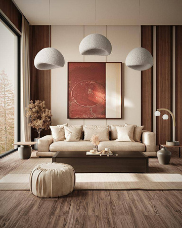 Lampa wisząca NEST 80 biała (MSE1501100467) - Moosee