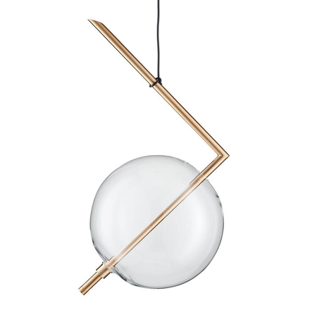 Lampa wisząca AMORE- 1 złota 24 cm (ST-8869P-1) - Step into Design