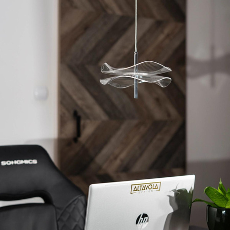 Lampa wisząca chrom Mariposa 3000K (LA102/P_chrom_3000K) - ALTAVOLA DESIGN