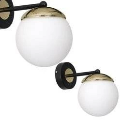 Kinkiet SPARTA BLACK / GOLD 1xE14 (MLP6512) - Milagro