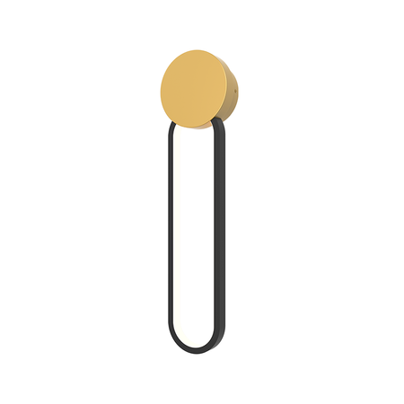 SCONCE LED LIGHT 13W 3000K ALUMINIUM-SILICON GOLD-BLACK (23103 Zambelis) - Zambelis