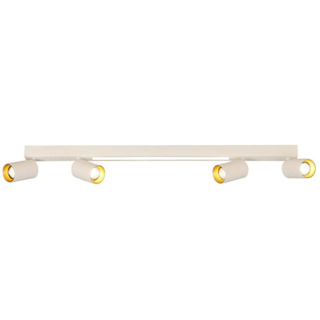 Lampa sufitowa z pilotem Perugia 4xGU10 + 1xLED biała  (LP-0703/4C WH) - Light Prestige