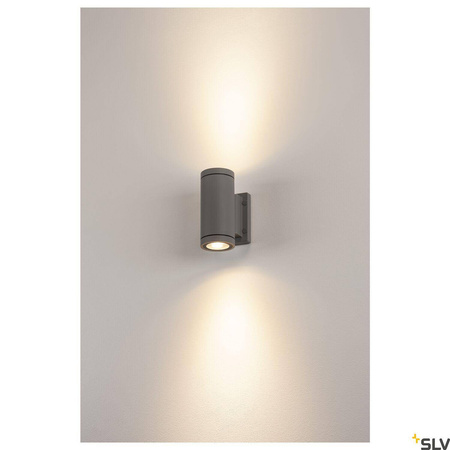 MYRA, lampa ścienna outdoor, QPAR51, IP55, up/down, antracyt, maks. 70W (233115) - SLV