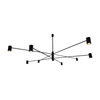 Lampa wisząca Dakata 8 - Czarna   (5640) - Shilo
