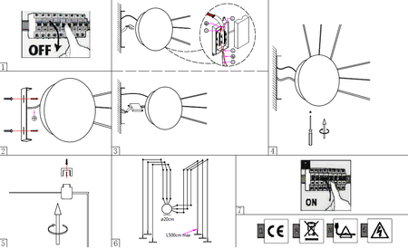 Lampa Wisząca MYSTERY 6 Kol. Biały 3000K (0073.35.BI) - Vivida