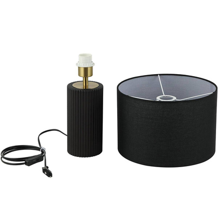 Szklana lampa stołowa Tokio 1xE27 (LP-787/1T czarna) - Light Prestige