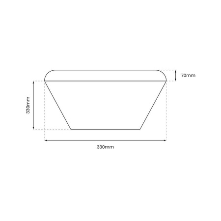 PLAFON NEMO BLACK 16W PIR (ML7971) - Milagro