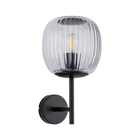 Kinkiet ścienny łazienkowy RUYA E14 max.20W IP44 230V czarny matowy / szkło (PL71144) - PAULMANN