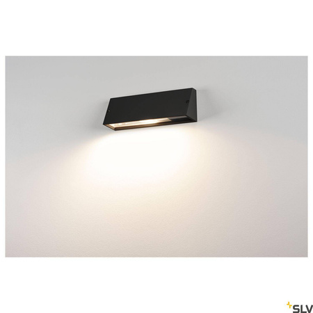 PEMA, lampa ścienna outdoor, TC-(D,H,T,Q)SE, IP44, prostokątna, czarna, maks. 15W (230030) - SLV