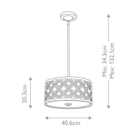 Lampa wisząca  Arabella (GN-ARABELLA-P-M) - Elstead Lighting