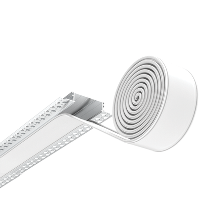 ALLUMINIUM PROFILE WITH OPAL DIFFUSER 2M + 2 END CUPS (20328 Zambelis) - Zambelis