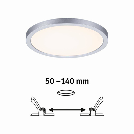 Plafoniera VariFit AREO LED DIM 13W 1200lm 3000K okrągła 175mm IP44 230V chrom matowy / tworzywo sztuczne (PL93051) - PAULMANN