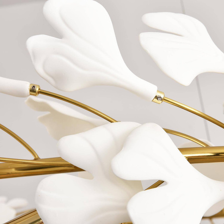 Lampa wisząca BOTANIKA WAVE złoto biała 125 cm (XY080P-120) - Step into Design