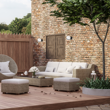 Kinkiet ogrodowy CIRCULO 1xE27 (EKO6641) - Eko-Light