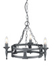 Żyrandol Saxon (SAX3-BLK-SIL) - Elstead Lighting