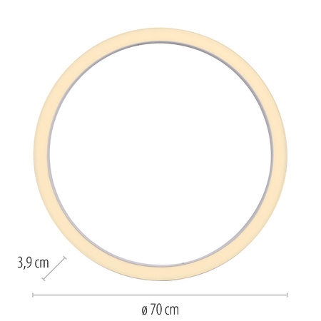 PURE LINES ROUND LAMPA SUFITOWA BIAŁA (6306-16) - Paul Neuhaus