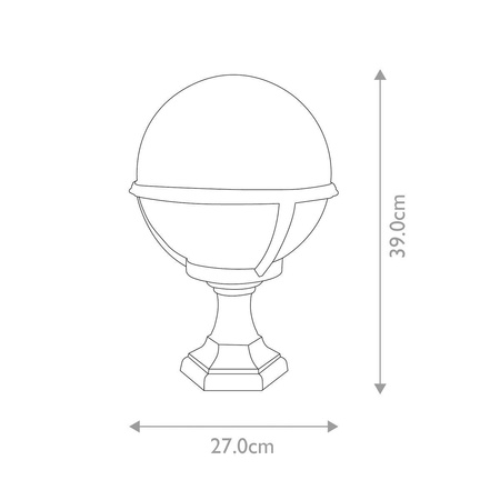 Lampa stojąca zewnętrzna Glenbeigh (GLENBEIGH-PED-PO) - Elstead Lighting