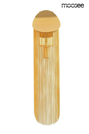 Lampa ścienna LAMBADA łańcuszki złota (MSE010100374) - Moosee