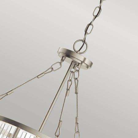 Lampa wisząca/ Półplafon Roux - 3 źródła światła -Szczotkowany nikiel (QN-ROUX3-BN) - Quintiesse