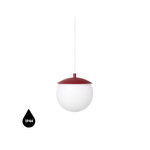 KUUL G burgundowa sufitowa lampa wisząca z podwyższoną szczelnością IP44 (KLG141PS0) - Ummo