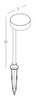 OUTDOOR SPIKE LIGHT LED 5,5W GRAPHITE (E293 Zambelis) - Zambelis