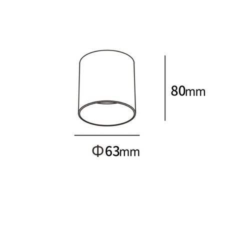 Oprawa natynkowa Tom biała LED CCT (LP-4848/1RM WH) - Light Prestige