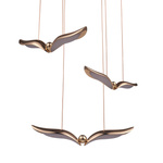 Designerska lampa wisząca GUFO 3 LED różowe złoto 36 cm (ST-DL8506) - Step into Design