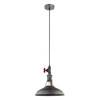 Lampa wisząca Garibaldo  (MDM-2781/1 GR+BK) Italux - żyrandol