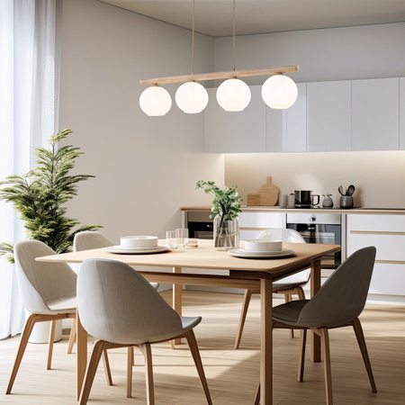 VIRLO WHITE LAMPA WISZACA 4XE14 (11080) - TK Lighting