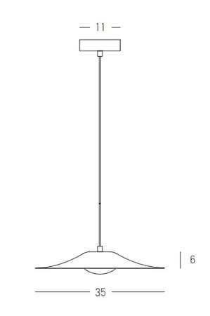 PENDANT LED LIGHT 10W 3000K WHITE (22129 Zambelis) - Zambelis