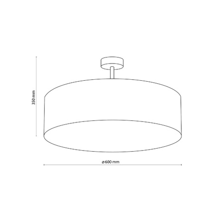 Lampa sufitowa RONDO LINEN Ø 60 (6248) - TK Lighting