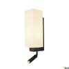 QUADRASS SPOT, lampa ścienna natynkowa LED indoor ze spotem LED i oprawą żarówki E27, kolor czarny (1003428) - SLV