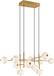 GALATEA LAMPA WISZĄCA ZŁOTA/GOLD (DU31350/63W) - Zuma Line